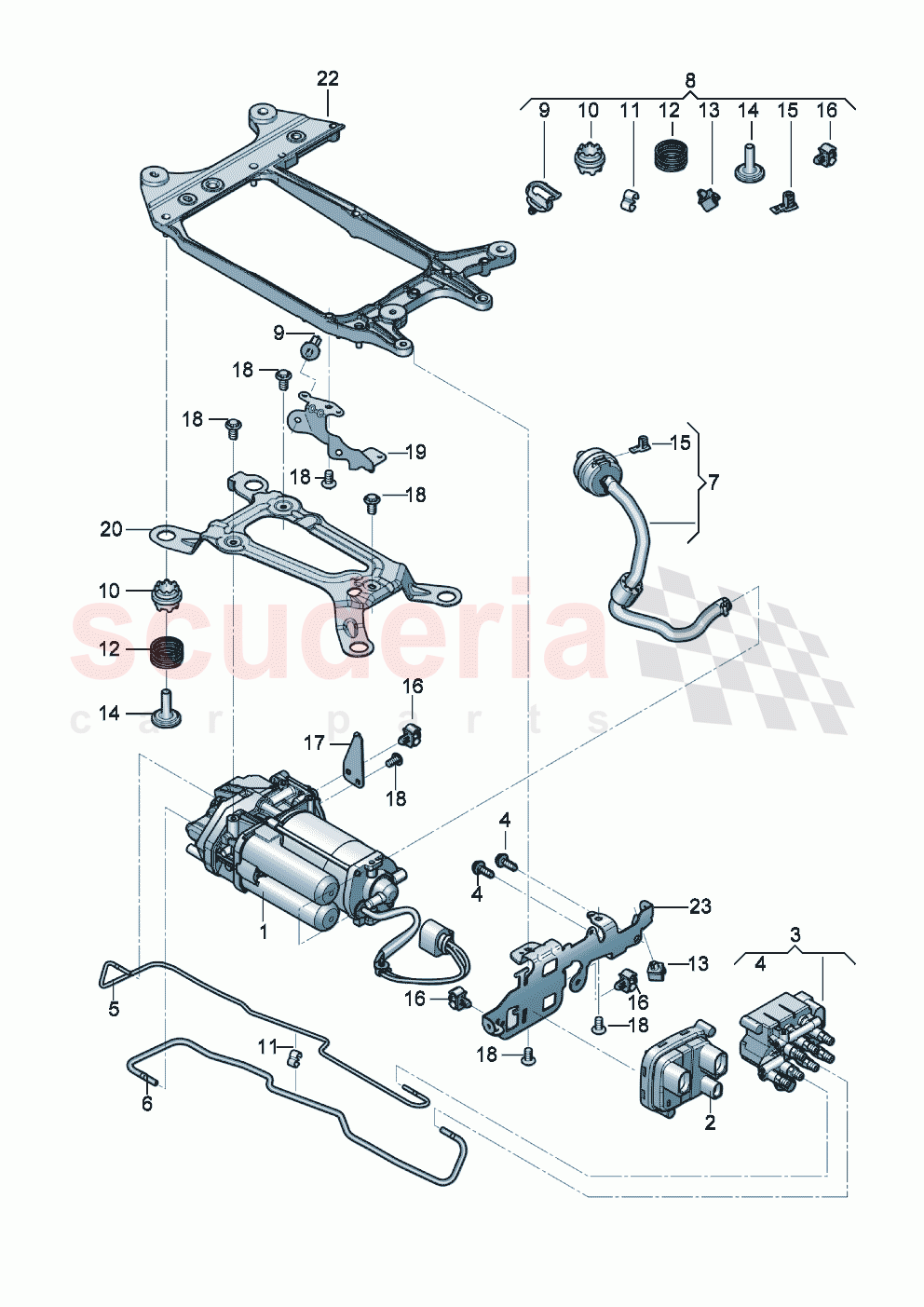 Air supply unit Individual parts of Bentley Bentley New Continental Convertible (2019-2024)