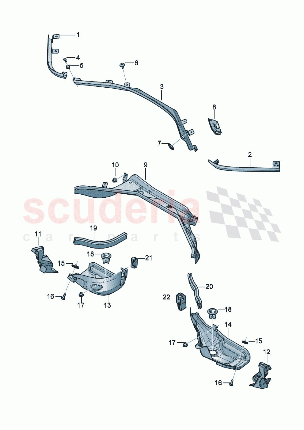 water box Firewall of Bentley Bentley New Continental Convertible (2019-2024)