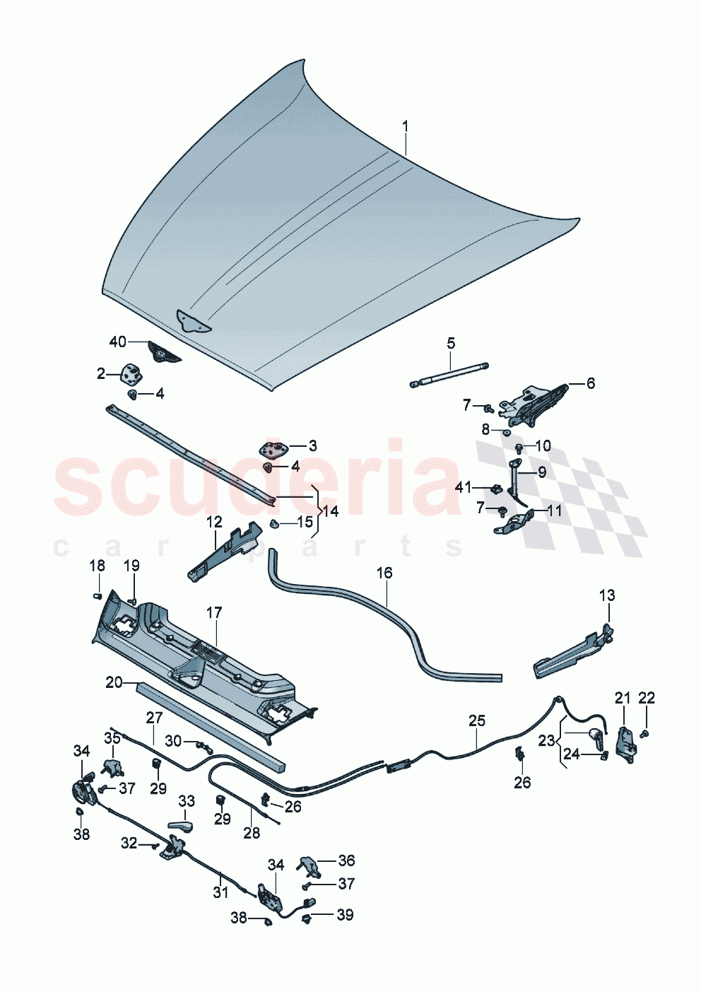 Bonnet of Bentley Bentley New Continental Convertible (2019-2024)