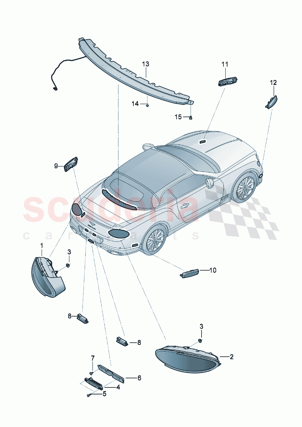 LED light of Bentley Bentley New Continental Convertible (2019-2024)