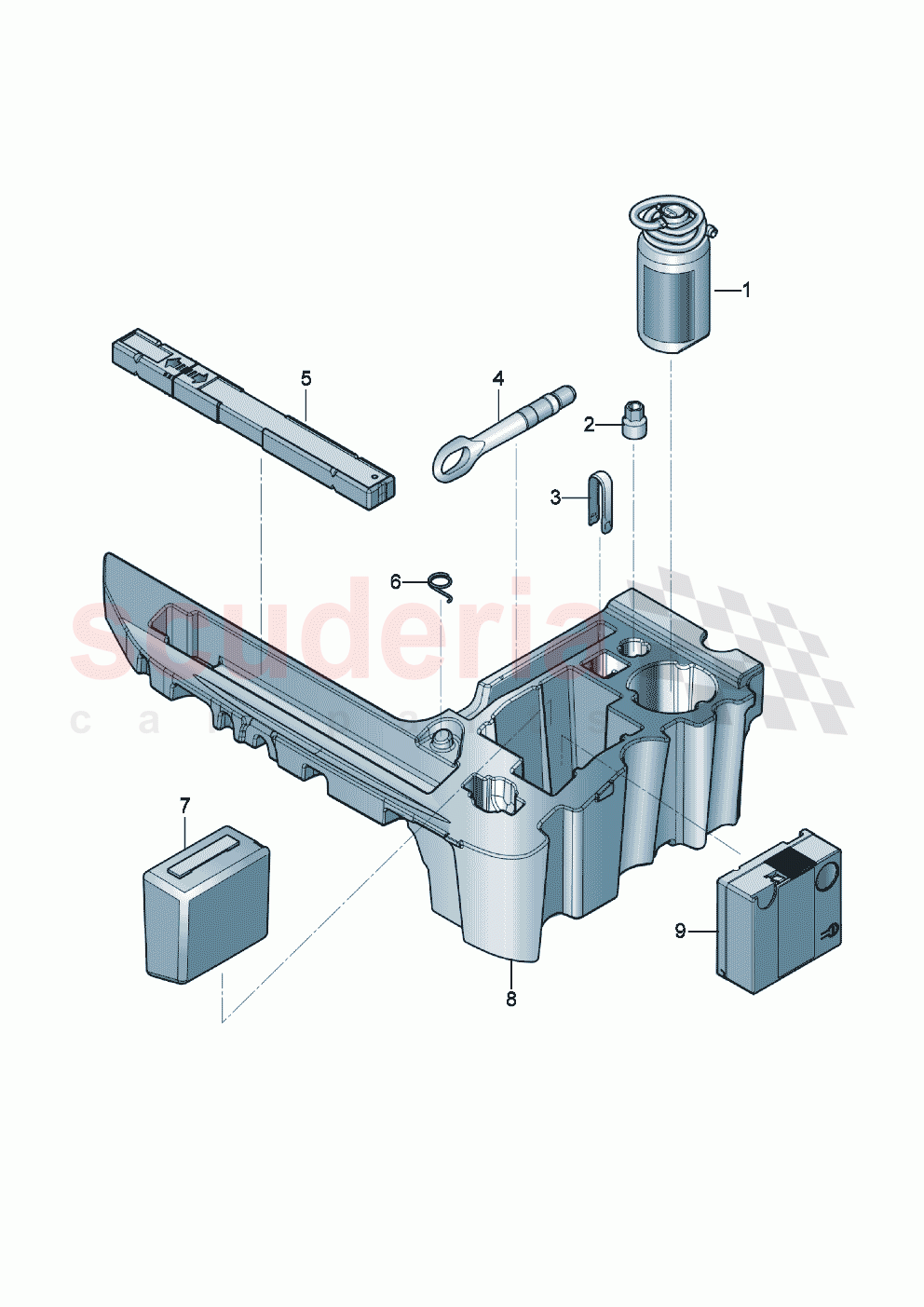 Vehicle tools breakdown set with compressor of Bentley Bentley New Continental Convertible (2019-2024)