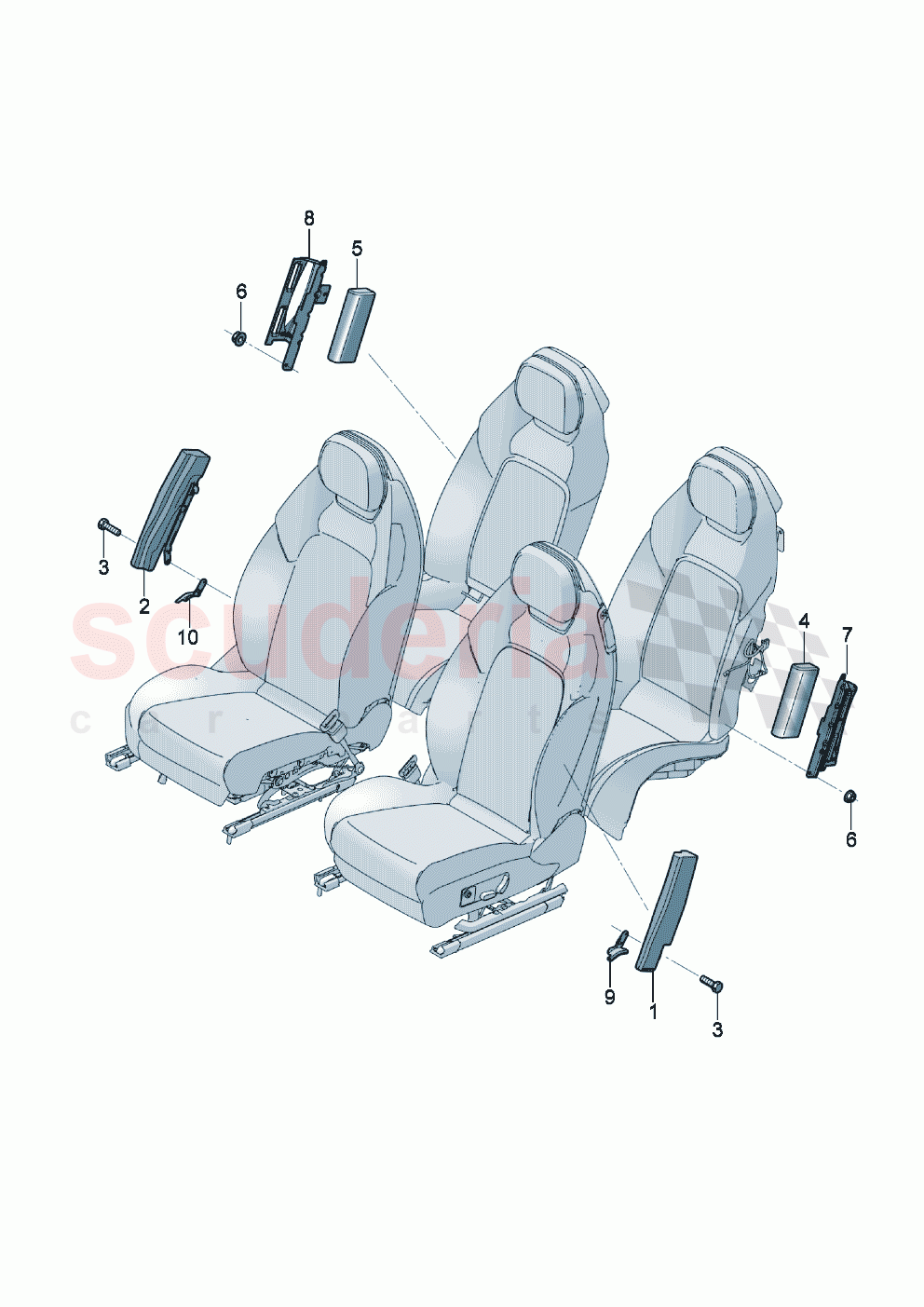 Side airbag unit of Bentley Bentley New Continental GT (2019-2024)