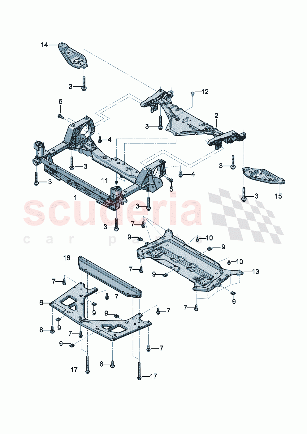 Support frame of Bentley Bentley New Continental GT (2019-2024)