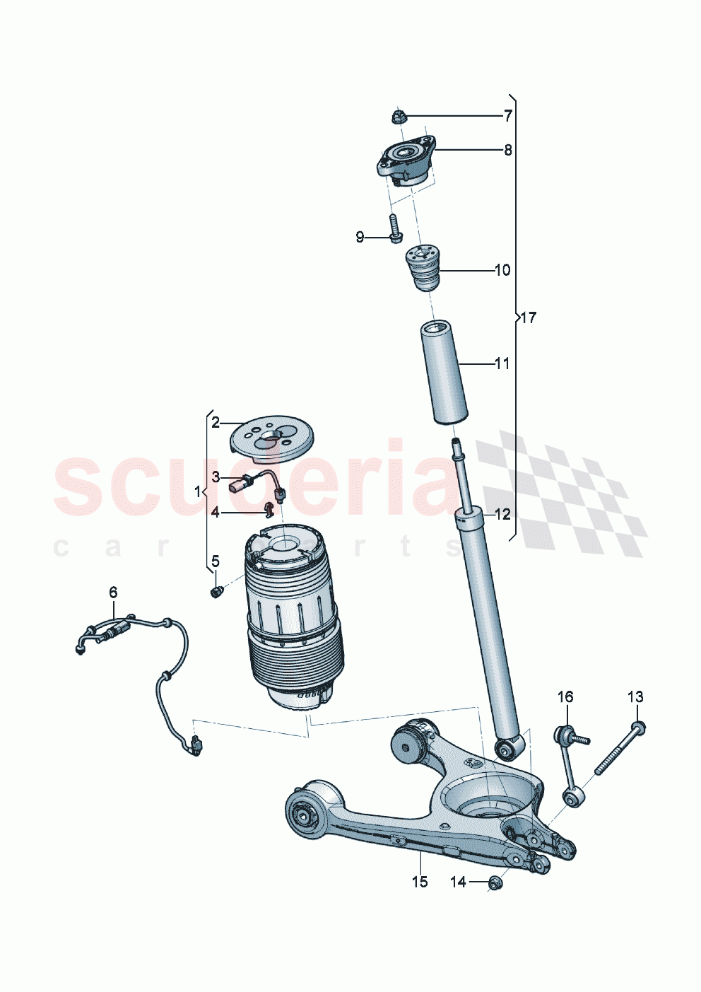 air spring Shock absorber of Bentley Bentley New Continental GT (2019-2024)
