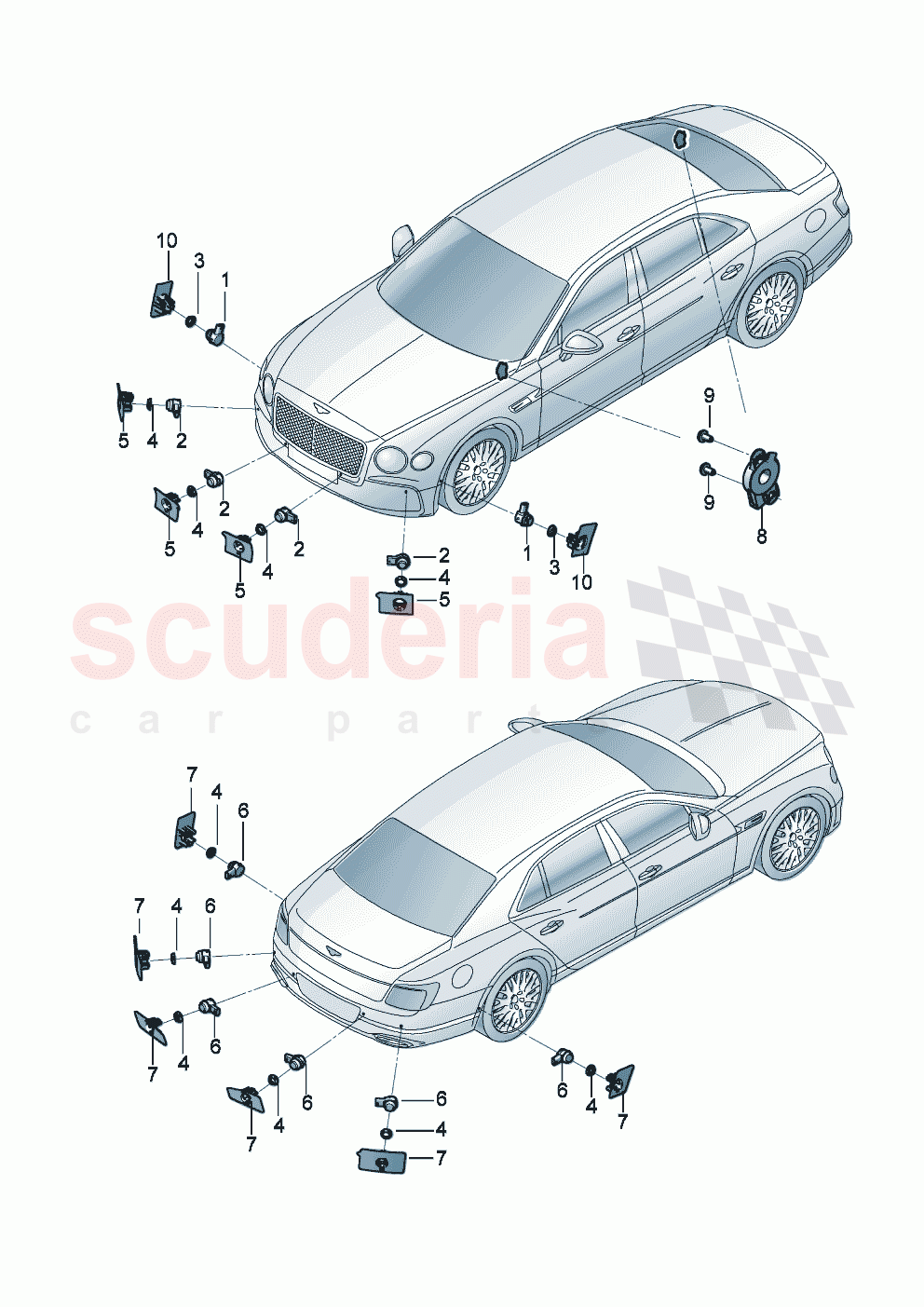 Parking aid of Bentley Bentley New Flying Spur (2020-2024)