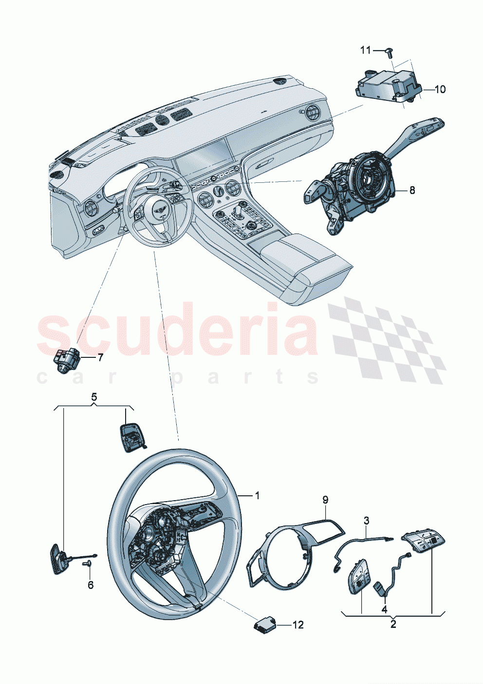 Switch multifunction steering wheel D >> - MJ 2020 of Bentley Bentley New Flying Spur (2020-2024)