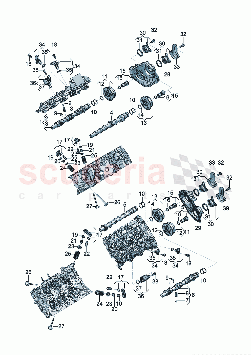 camshaft, valves camshaft adjuster unit Position sensor of Bentley Bentley New Flying Spur (2020-2024)