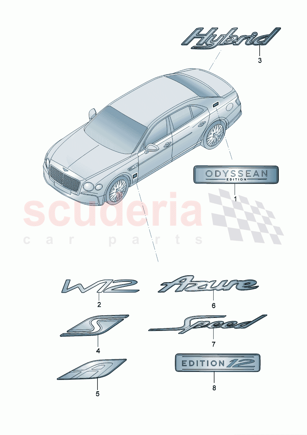 Badges D - MJ 2024>> of Bentley Bentley New Flying Spur (2020-2024)