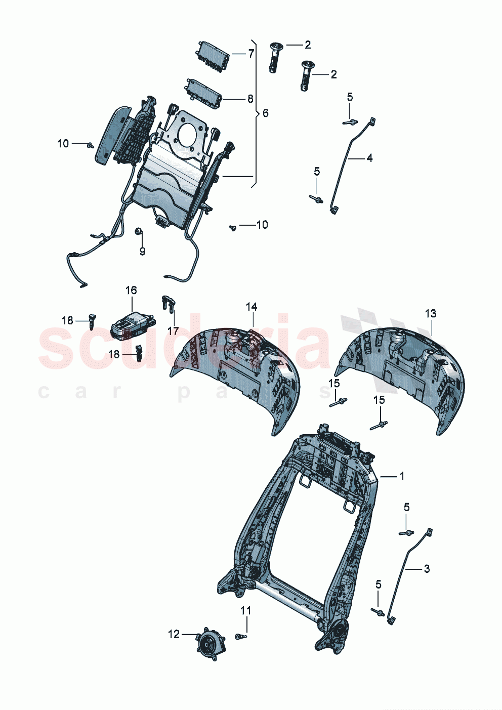 Backrest of Bentley Bentley New Flying Spur (2020-2024)