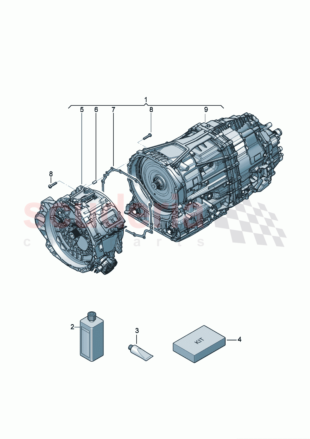 8-speed automatic gearbox For vehicles with hybrid drive of Bentley Bentley New Flying Spur (2020-2024)