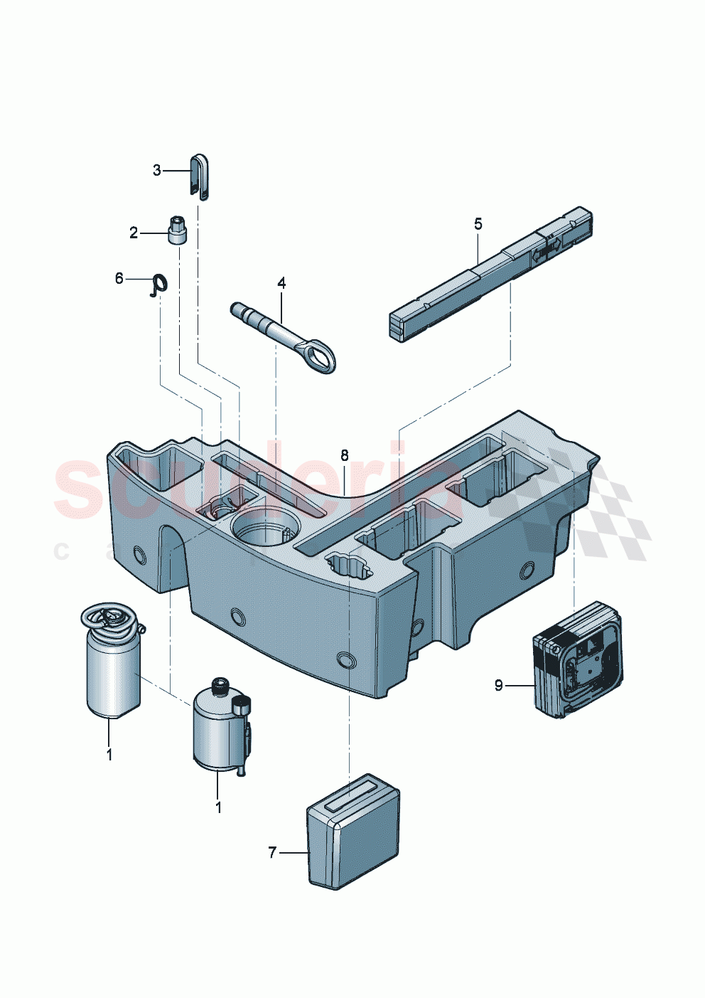 Vehicle tools breakdown set with compressor of Bentley Bentley New Flying Spur (2020-2024)