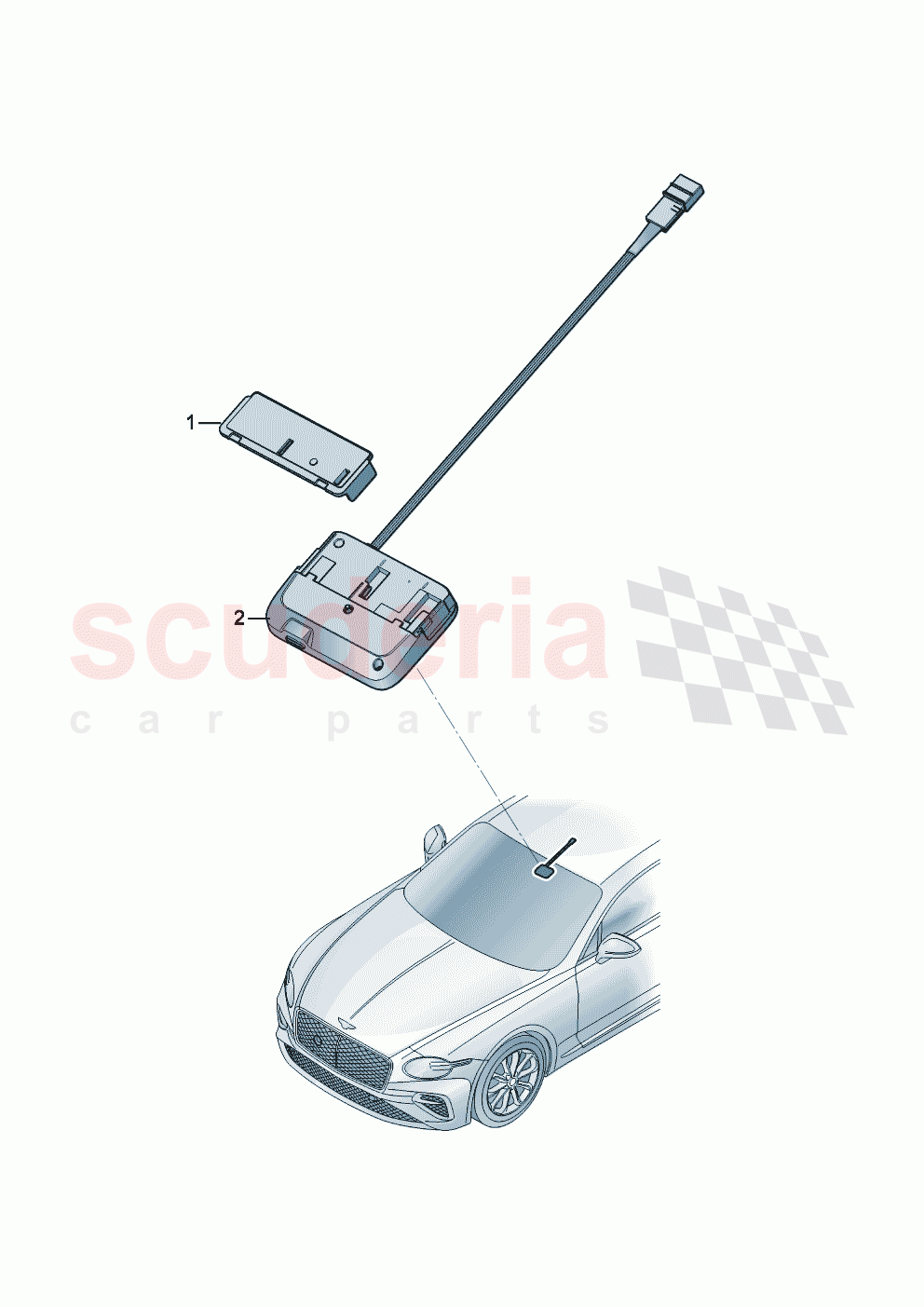 Electric parts for road toll system of Bentley Bentley New Continental Convertible (2025-2026)