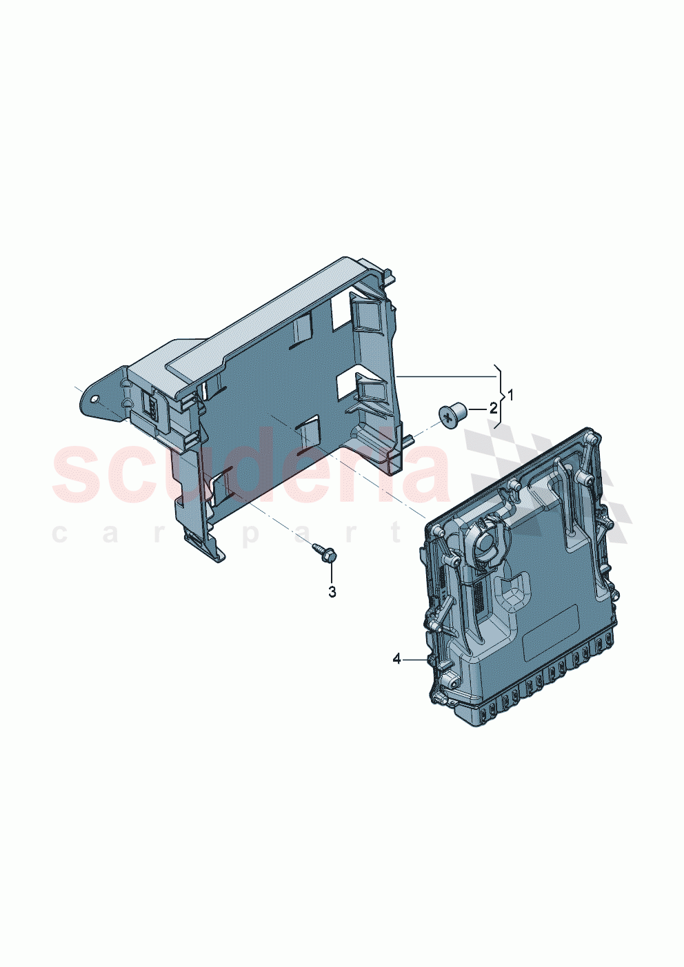 Control unit for petrol engine Retainer for control unit of Bentley Bentley New Continental Convertible (2025-2026)