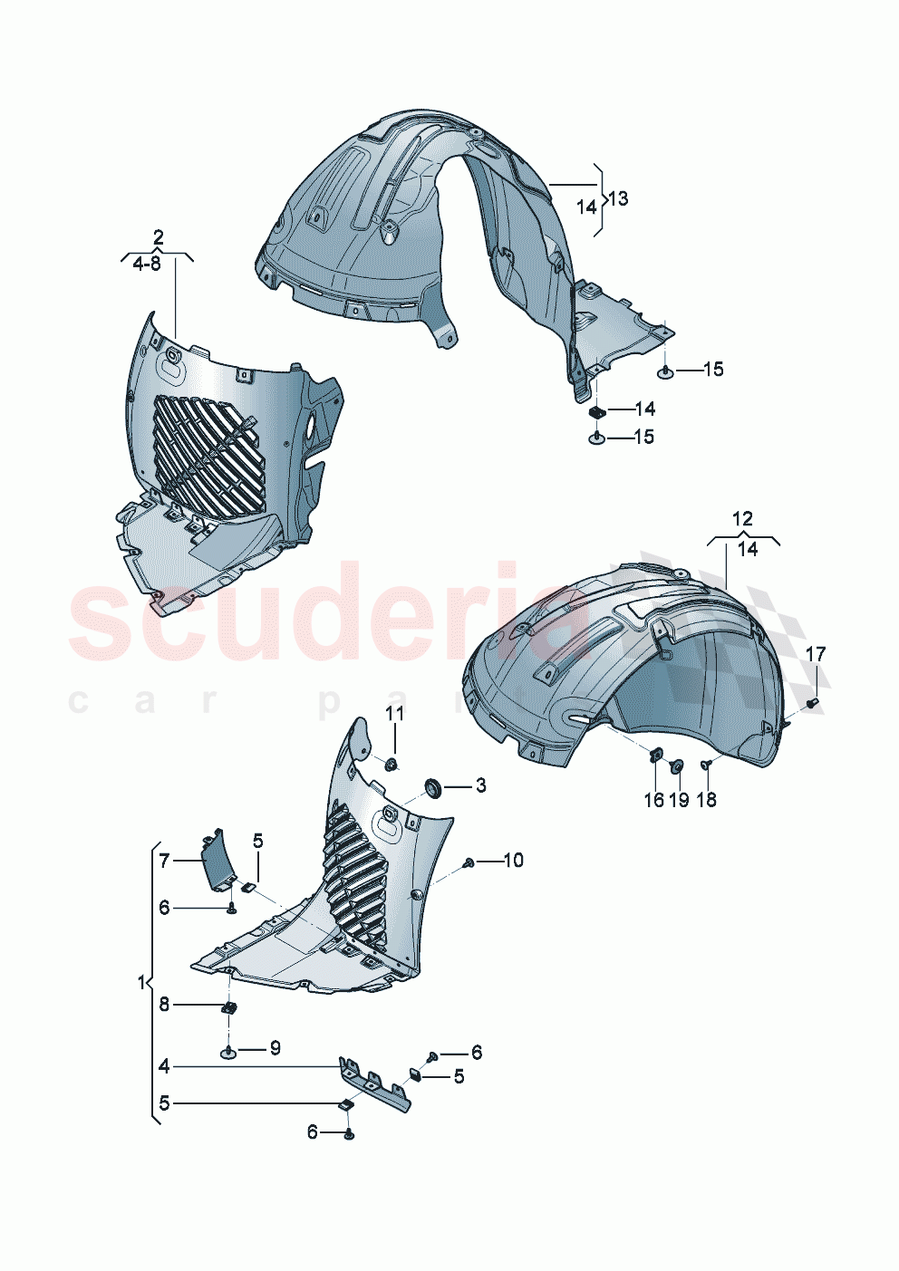 Wheel housing liner of Bentley Bentley New Continental Convertible (2025-2026)