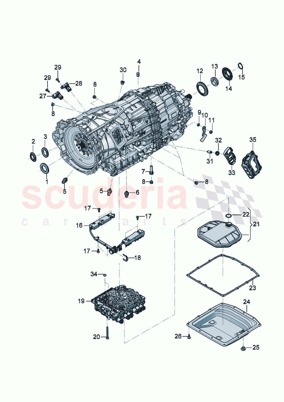 8-speed dual clutch gearbox Repair part of Bentley Bentley New Continental Convertible (2025-2026)