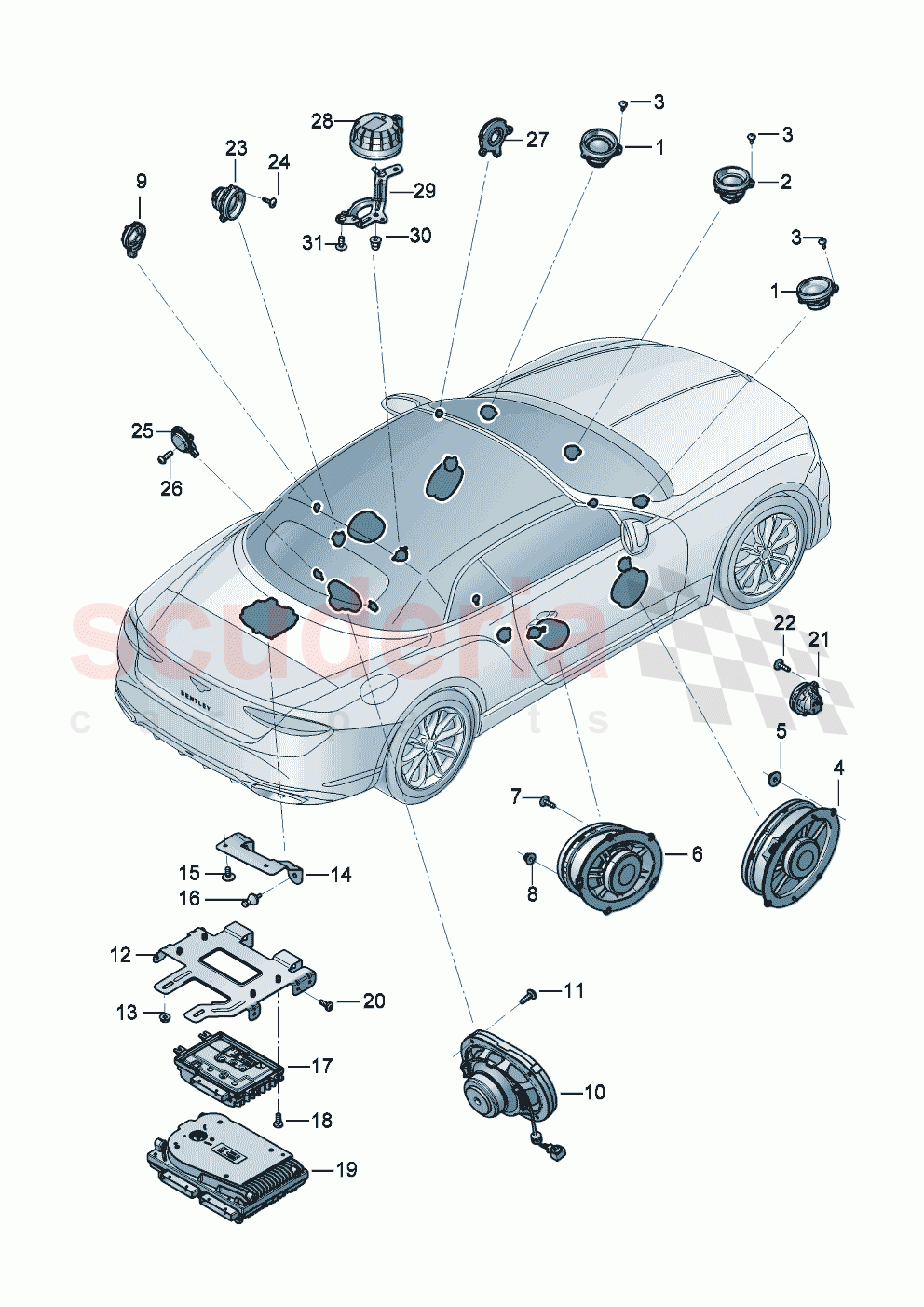 Sound package of Bentley Bentley New Continental Convertible (2025-2026)