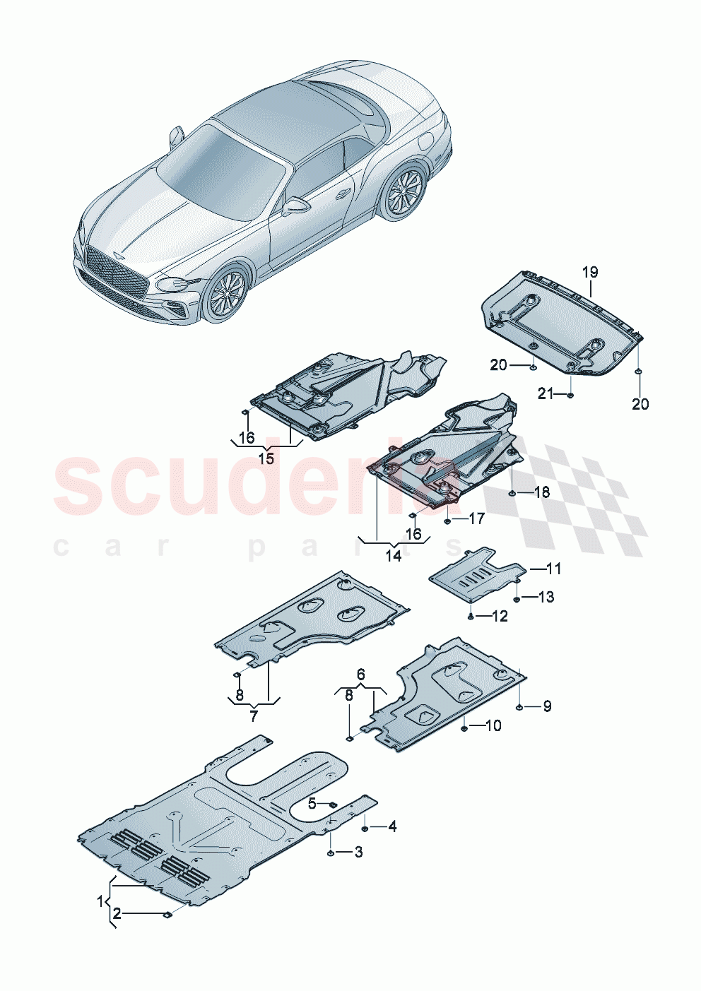 Underbody trim of Bentley Bentley New Continental Convertible (2025-2026)