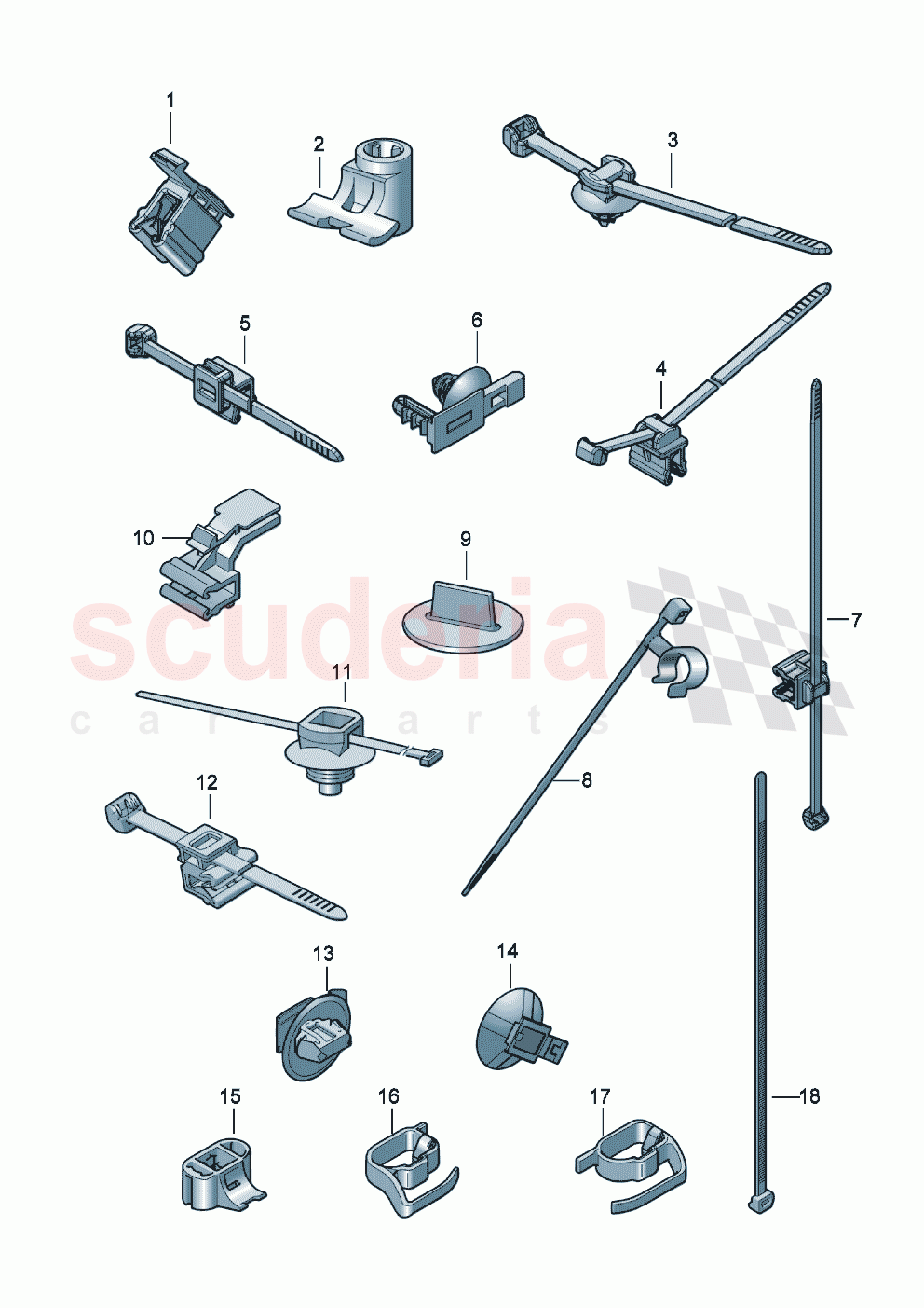 Cable holder of Bentley Bentley New Continental Convertible (2025-2026)