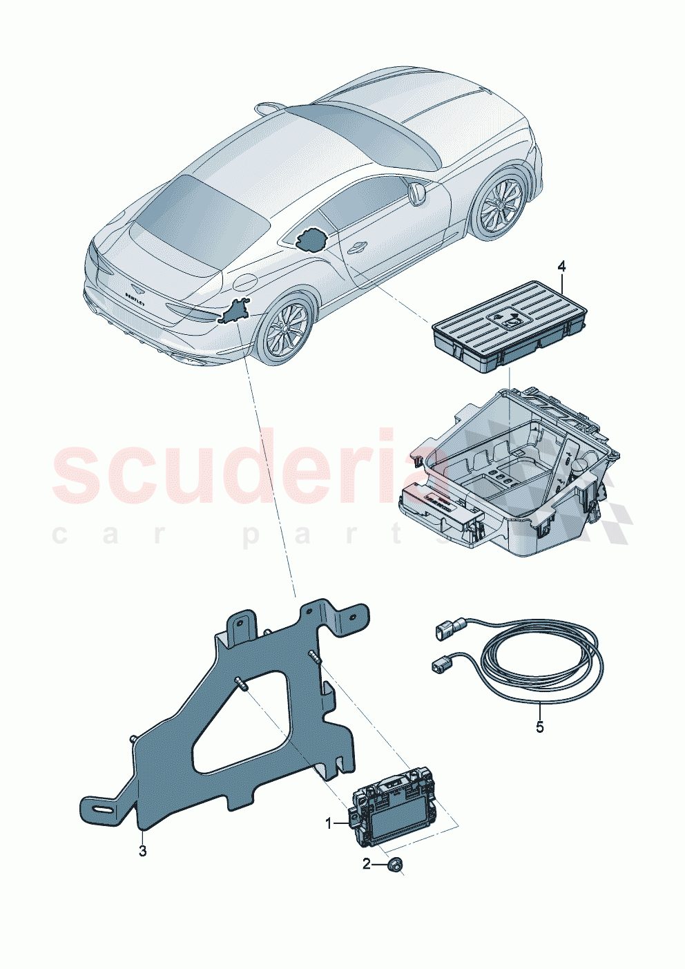 For vehicles with cellphone preparation of Bentley Bentley New Continental GT (2025-2026)