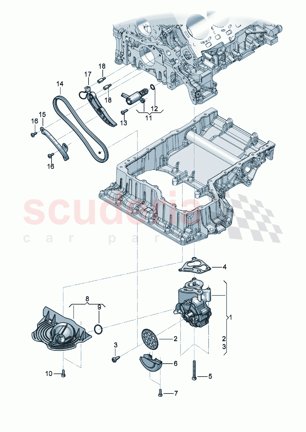 oil pump oil strainer Control valve drive for oil pump of Bentley Bentley New Continental GT (2025-2026)