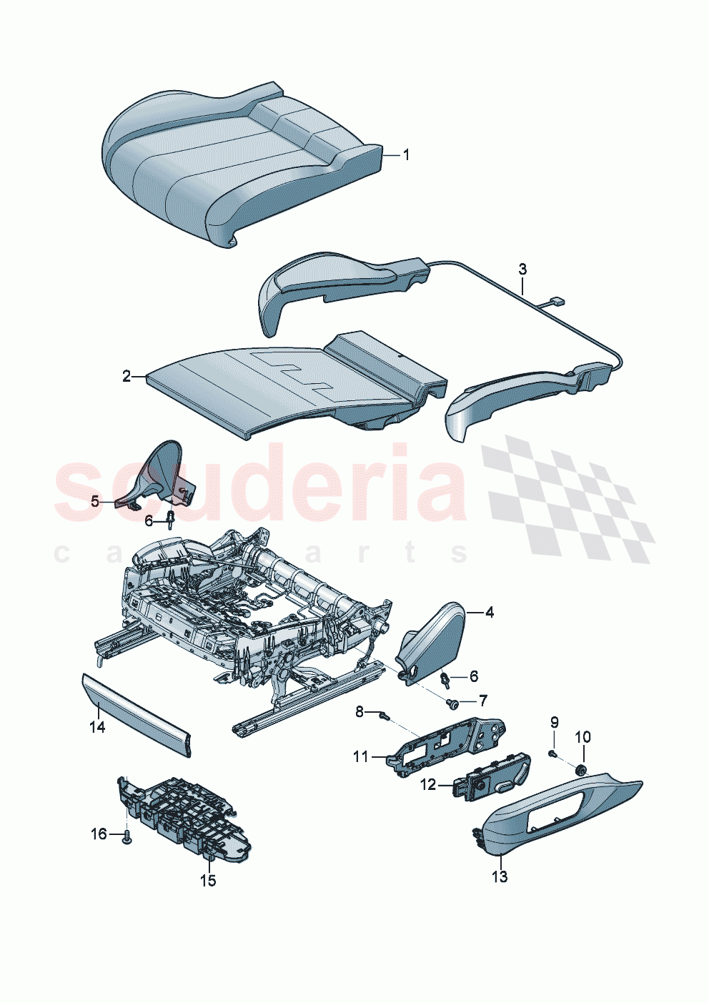 Seat cushion of Bentley Bentley New Continental GT (2025-2026)