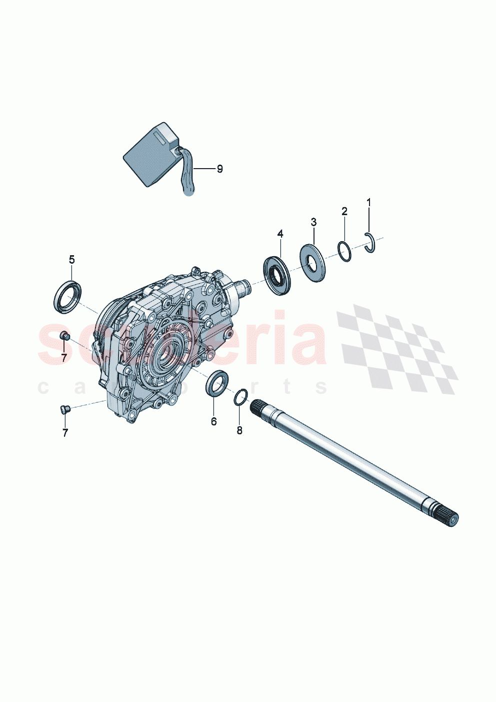 Front axle differential Service parts of Bentley Bentley New Continental GT (2025-2026)