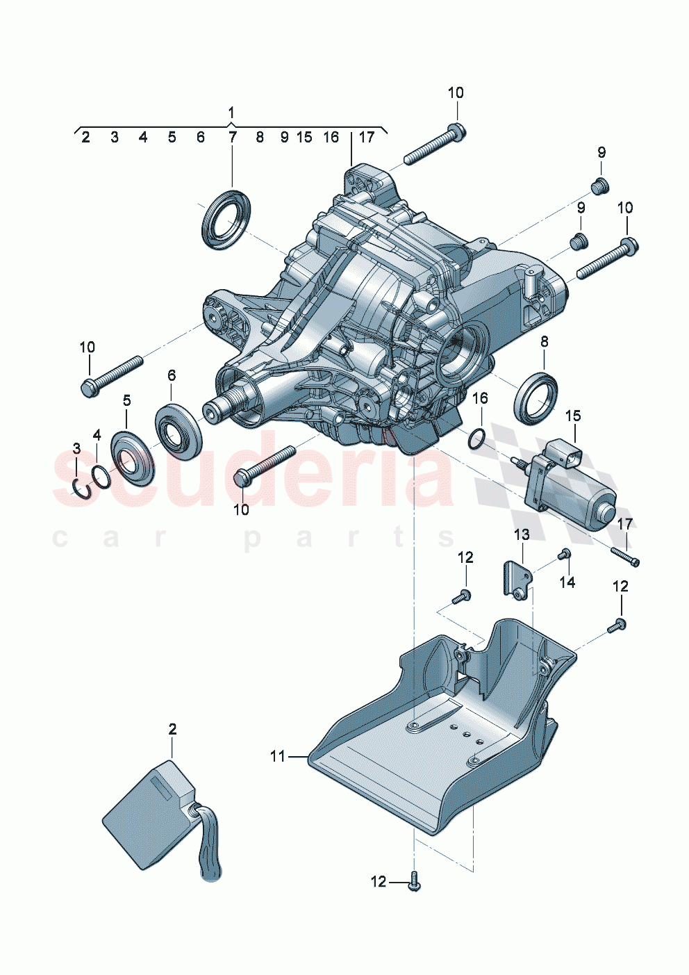 rear axle differential for models with limited slip differential of Bentley Bentley New Continental GT (2025-2026)