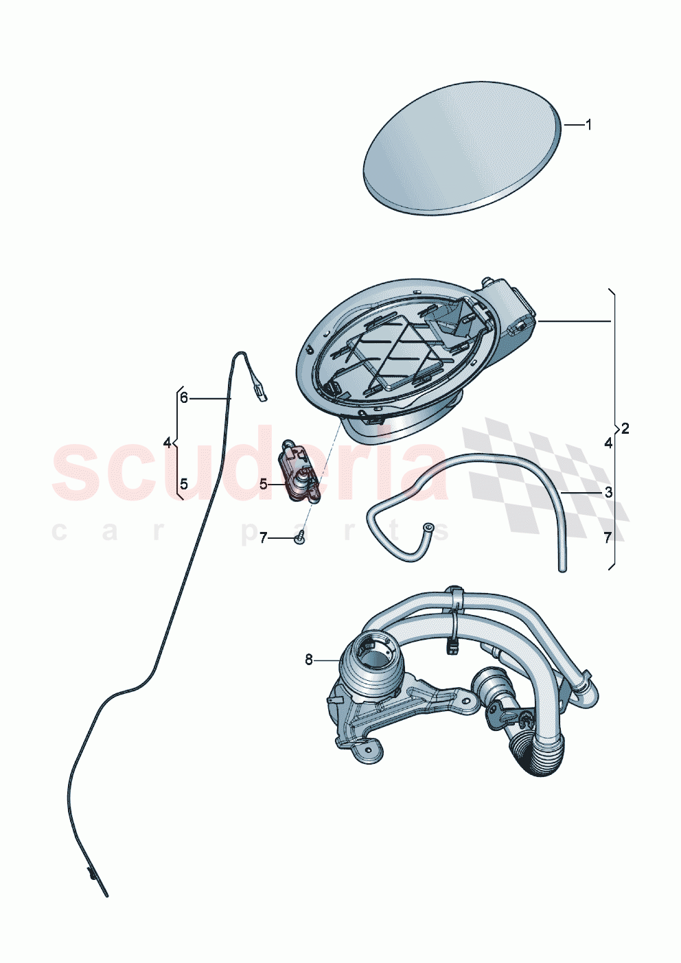 Fuel filler flap of Bentley Bentley New Continental GT (2025-2026)