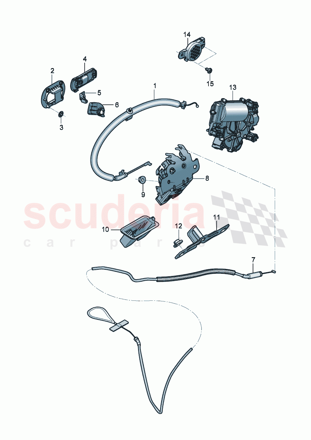 Lid lock of Bentley Bentley New Continental GT (2025-2026)