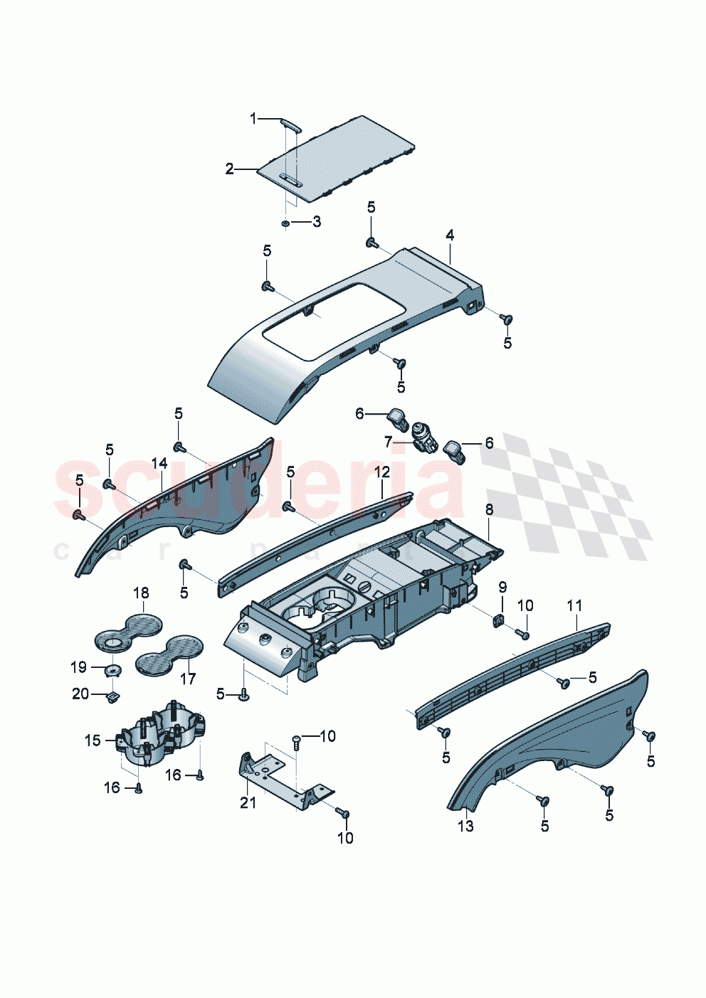 Centre console Drinks holder of Bentley Bentley New Continental GT (2025-2026)