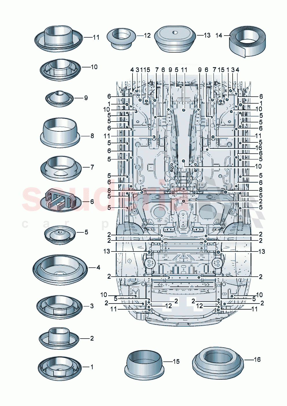 Bungs Underbody of Bentley Bentley New Continental GT (2025-2026)