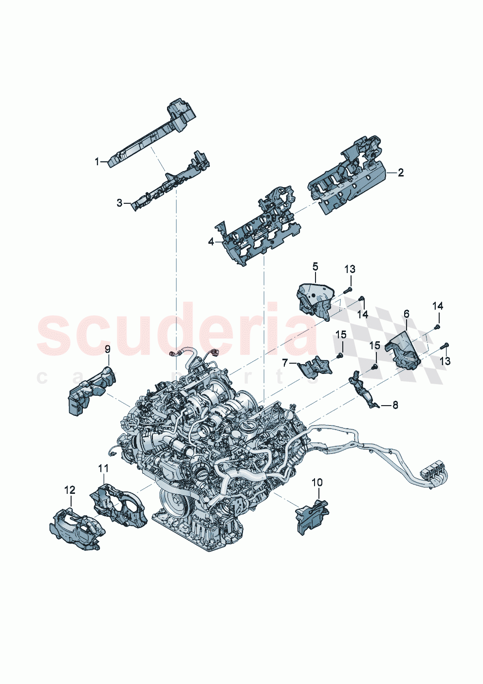 Noise insulation Protective cover Engine of Bentley Bentley New Flying Spur (2025-2026)