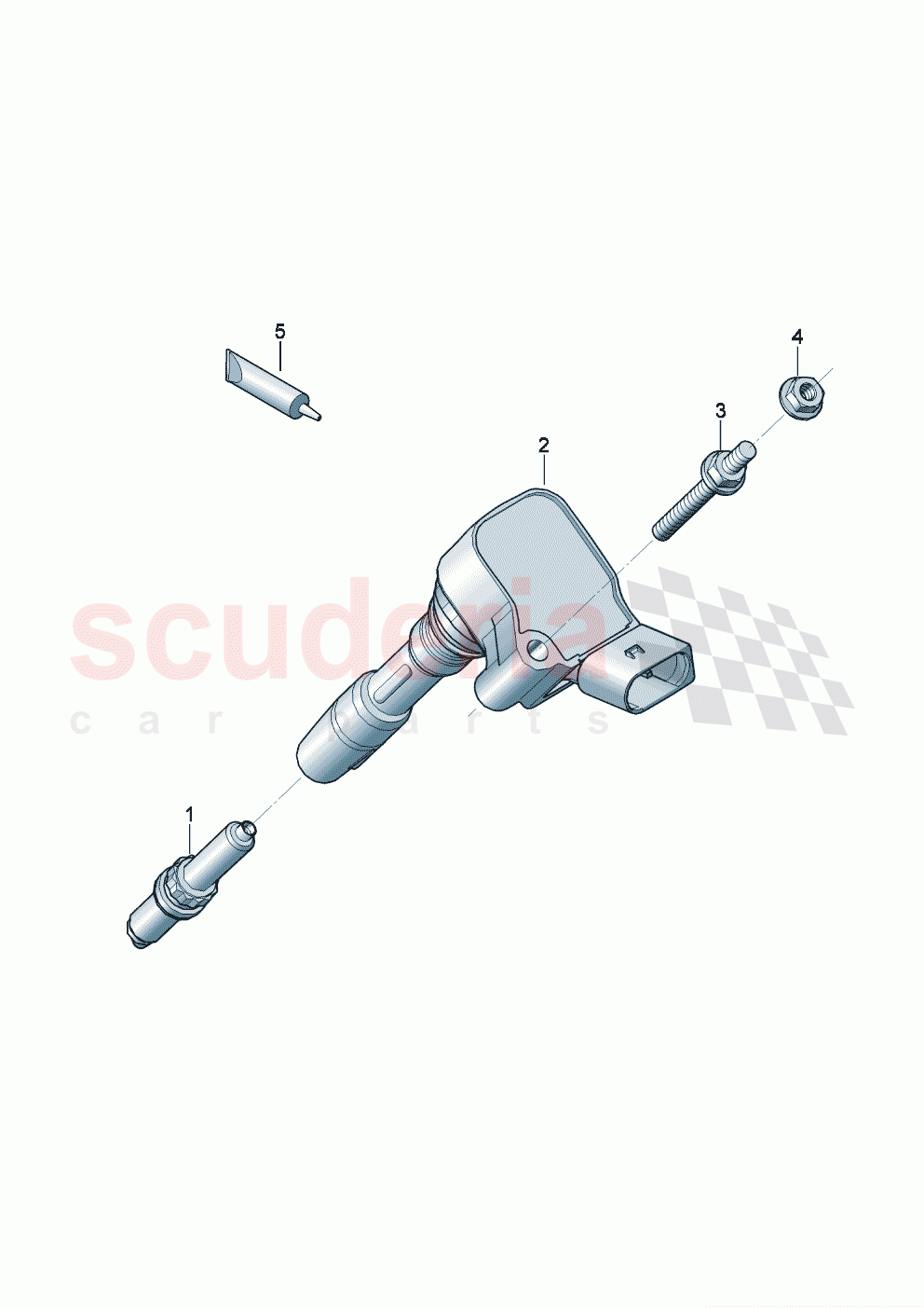 ignition coil with spark plug connector Spark plug of Bentley Bentley New Flying Spur (2025-2026)