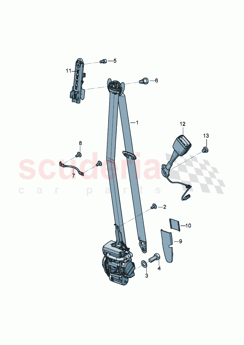 Seat belts of Bentley Bentley New Flying Spur (2025-2026)