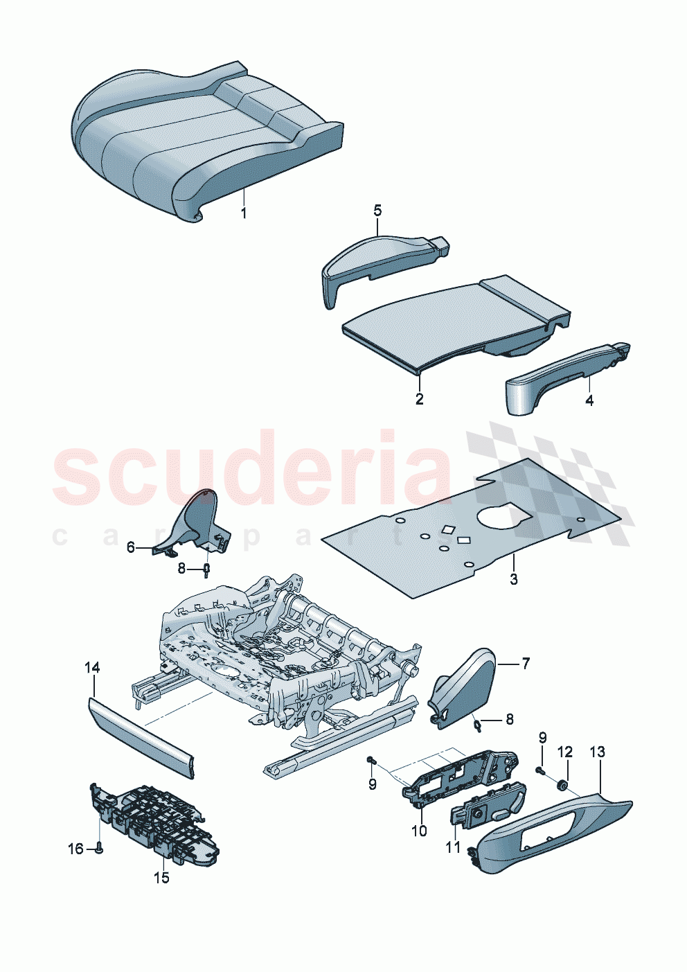 Seat cushion of Bentley Bentley New Flying Spur (2025-2026)