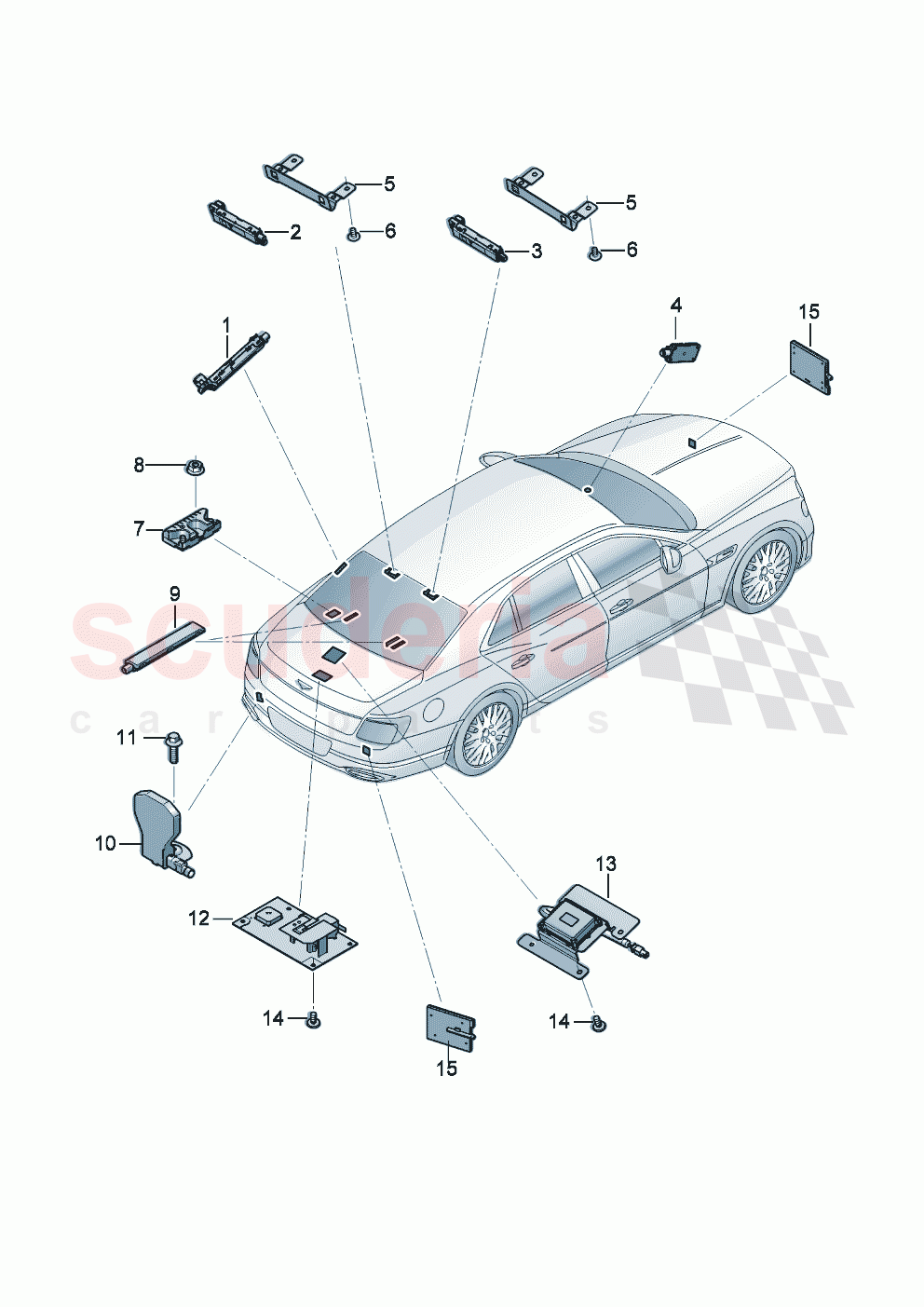 Aerial Infotainment system of Bentley Bentley New Flying Spur (2025-2026)