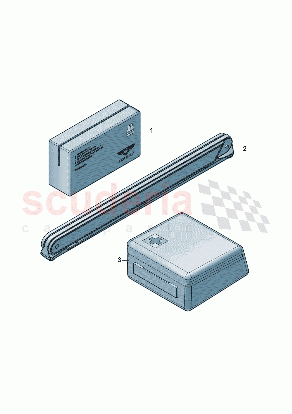 Warning triangle and first aid kit of Bentley Bentley New Flying Spur (2025-2026)
