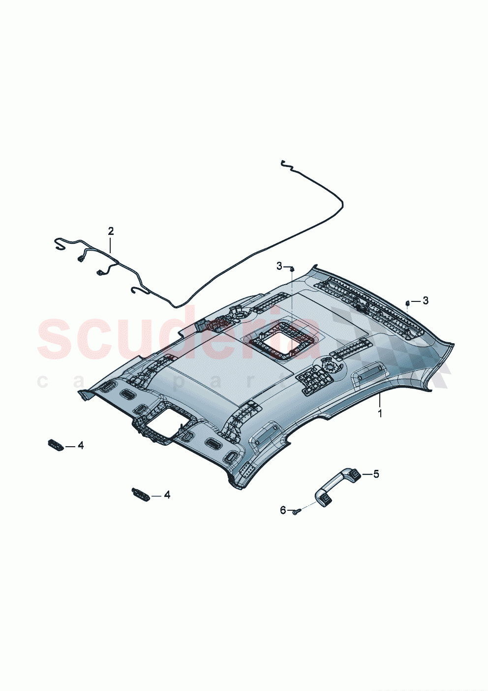 Moulded headliner of Bentley Bentley New Flying Spur (2025-2026)