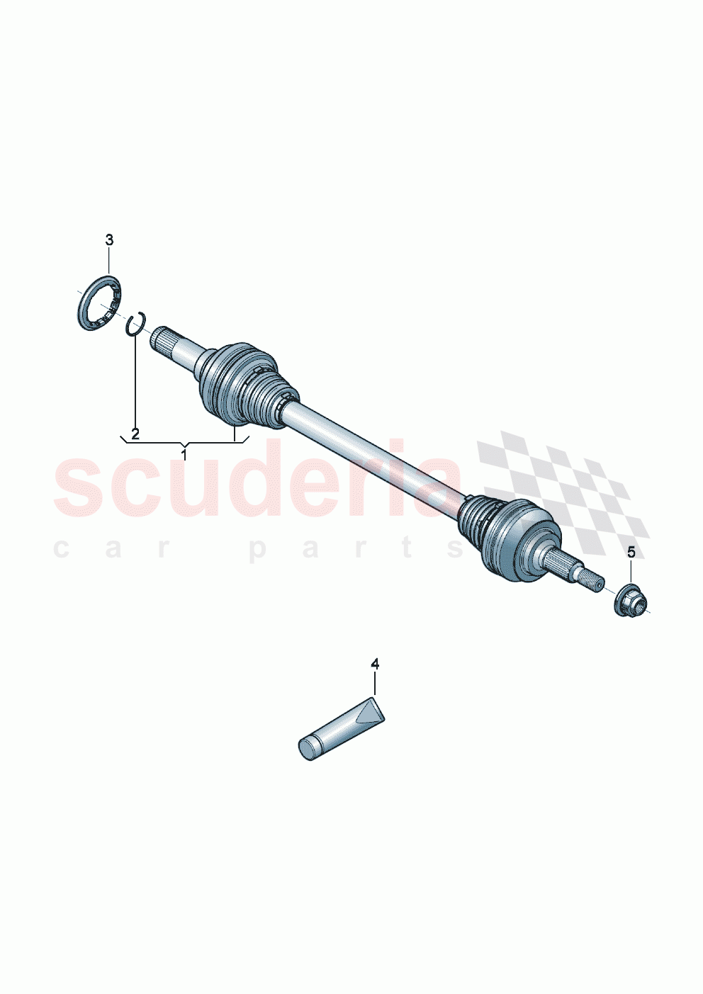 Drive shaft for models with limited slip differential of Bentley Bentley New Flying Spur (2025-2026)