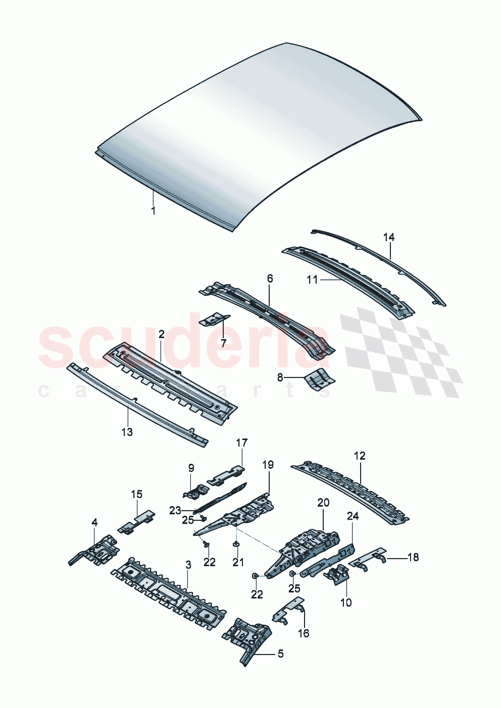 Roof of Bentley Bentley New Flying Spur (2025-2026)