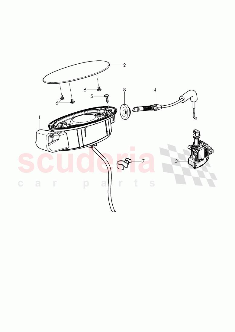 fuel filler door of Bentley Bentley Continental GT (2011-2018)