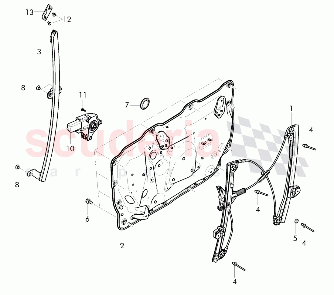window regulator of Bentley Bentley Continental Flying Spur (2013+)