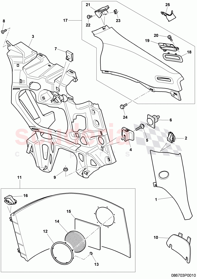 quarter trim panel of Bentley Bentley Continental Supersports (2009-2011)