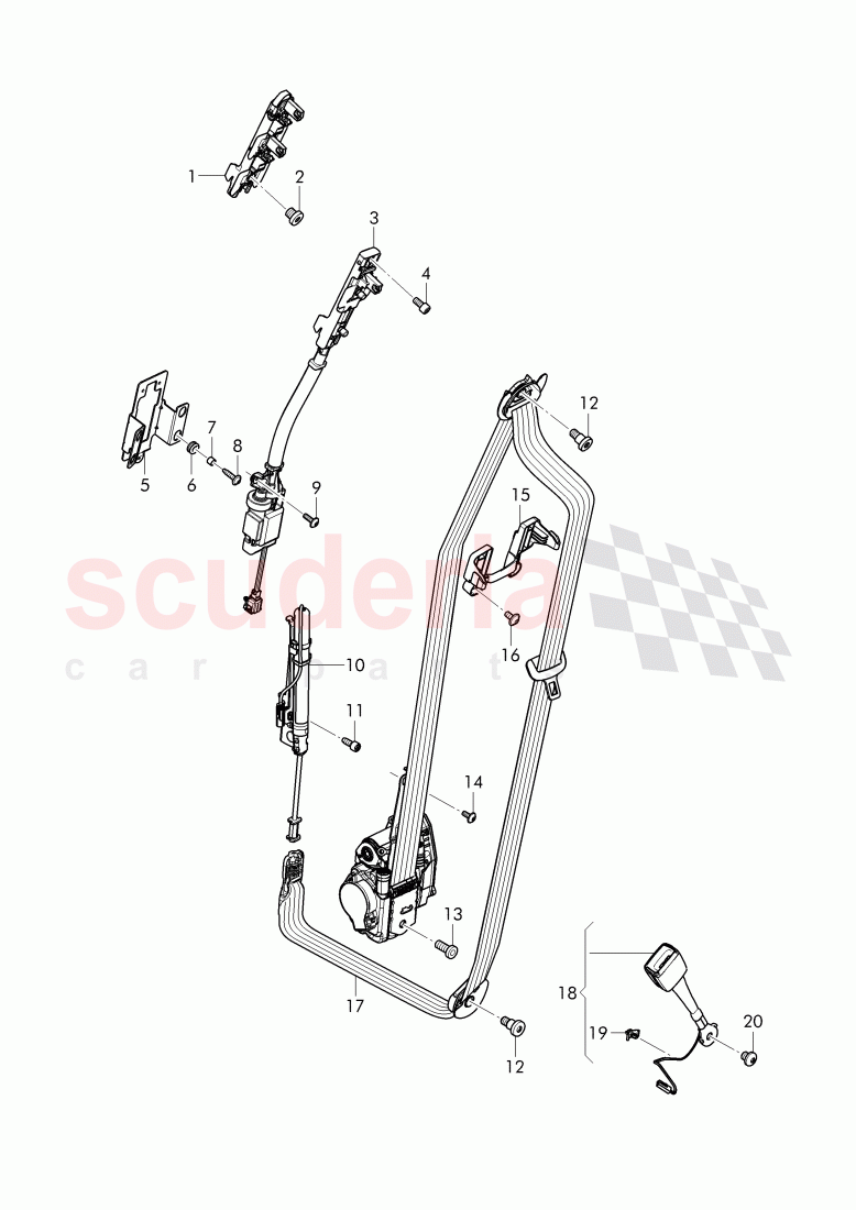 seat belts of Bentley Bentley Bentayga (2015-2020)