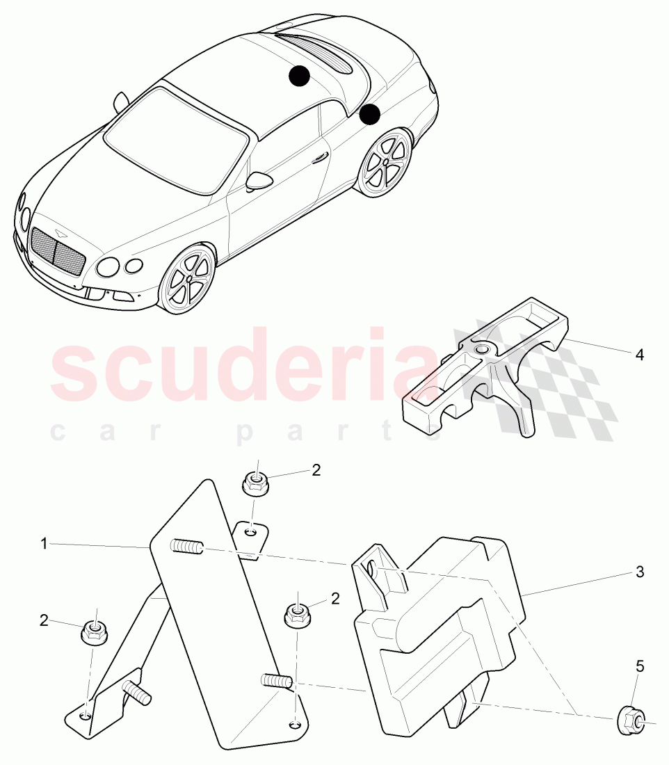 control unit for fuel delivery unit, F 3W-D-082 509>>, F ZA-D-082 509>> of Bentley Bentley Continental GTC (2011+)