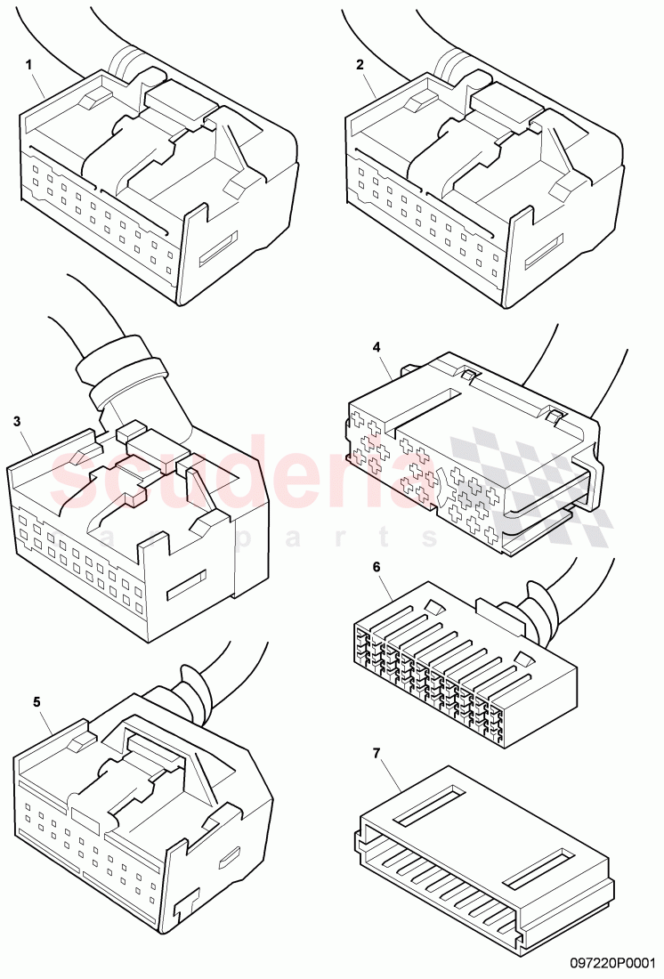 housing for cable connector of Bentley Bentley Continental Supersports (2009-2011)