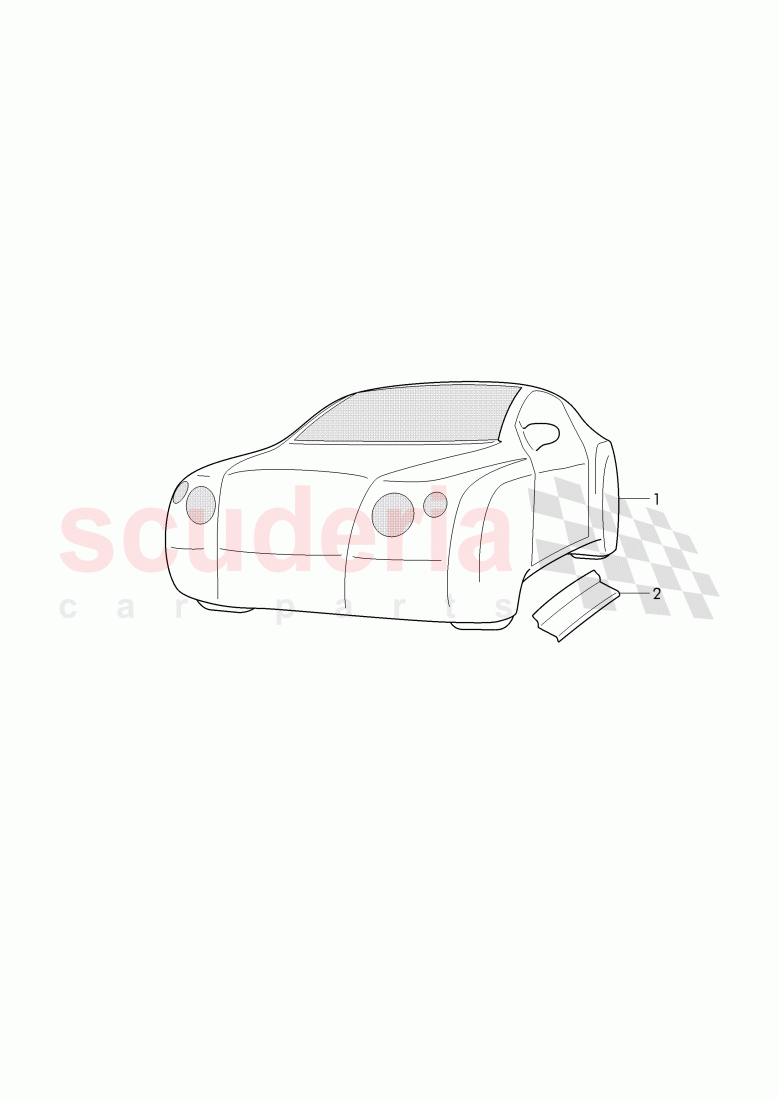 Car cover, Storage of Bentley Bentley Continental Supersports (2017+)