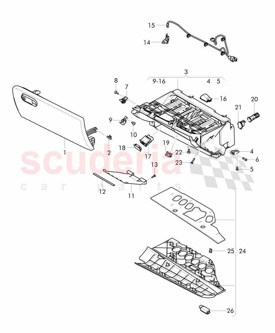 cover and trim, for dashboard of Bentley Bentley Continental Flying Spur (2013+)