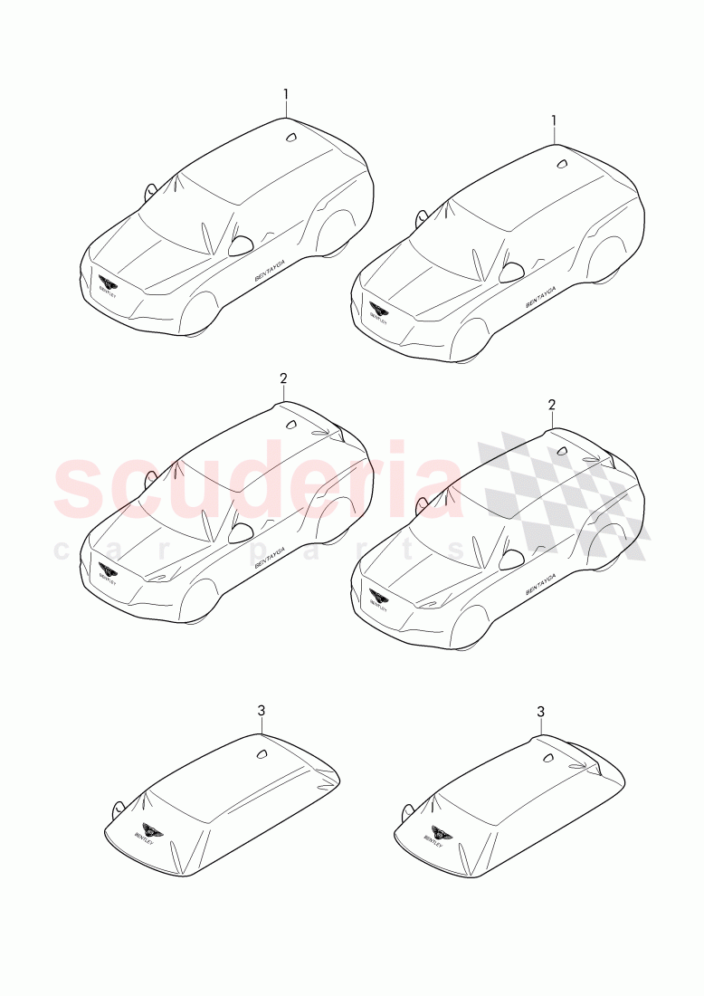 Original Accessories, Car cover of Bentley Bentley Bentayga (2015-2020)