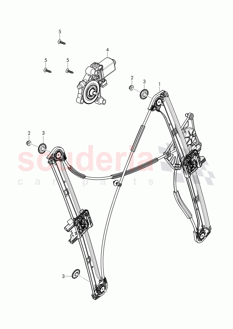 window regulator of Bentley Bentley Bentayga (2015-2020)